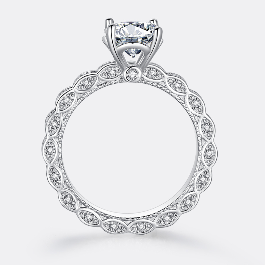 "Couture" 2 Carat Moissanite Diamond Ring