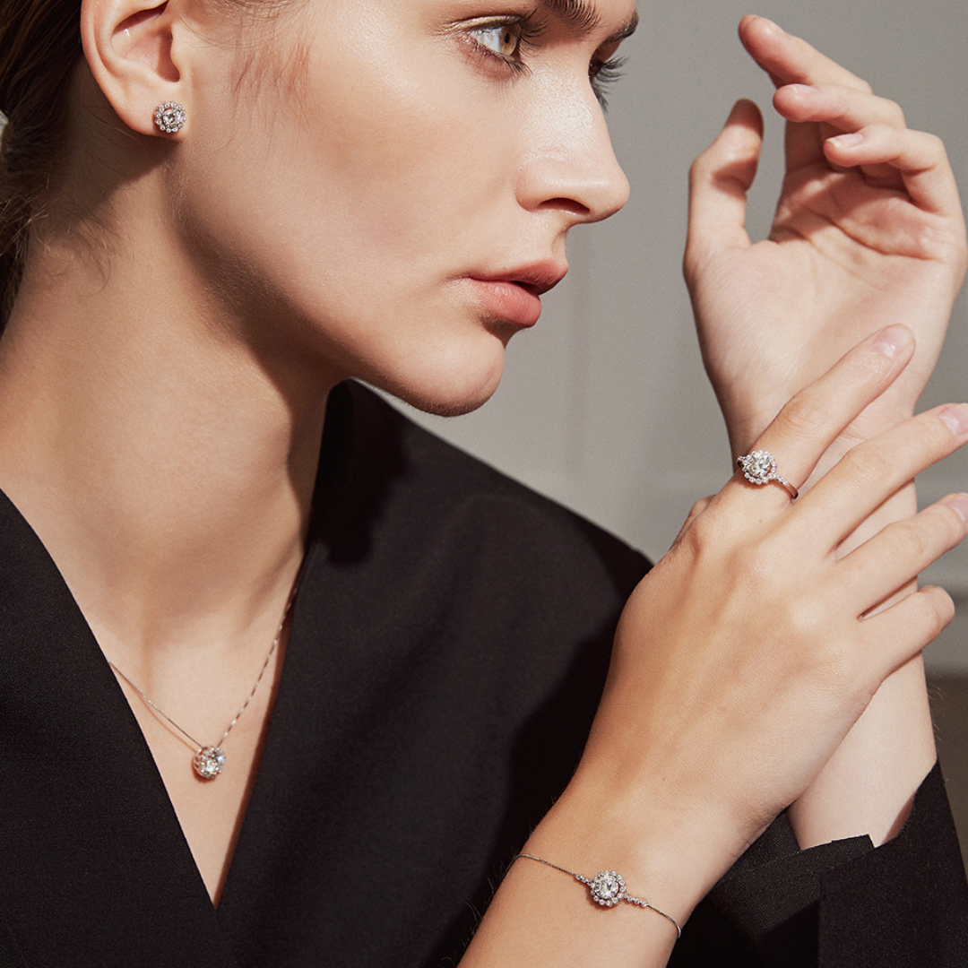 "Flower" Moissanite Diamond Bracelet