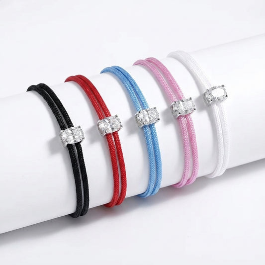 "Double string" Moissanite Diamond Bracelet