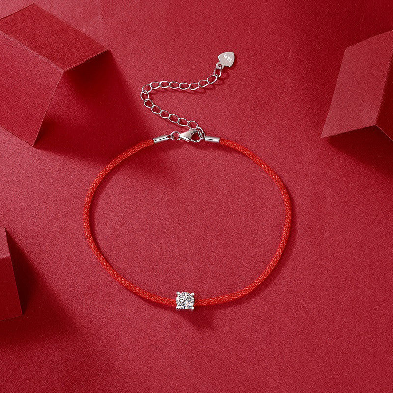 "Luck" Bracelet Moissanite Diamond