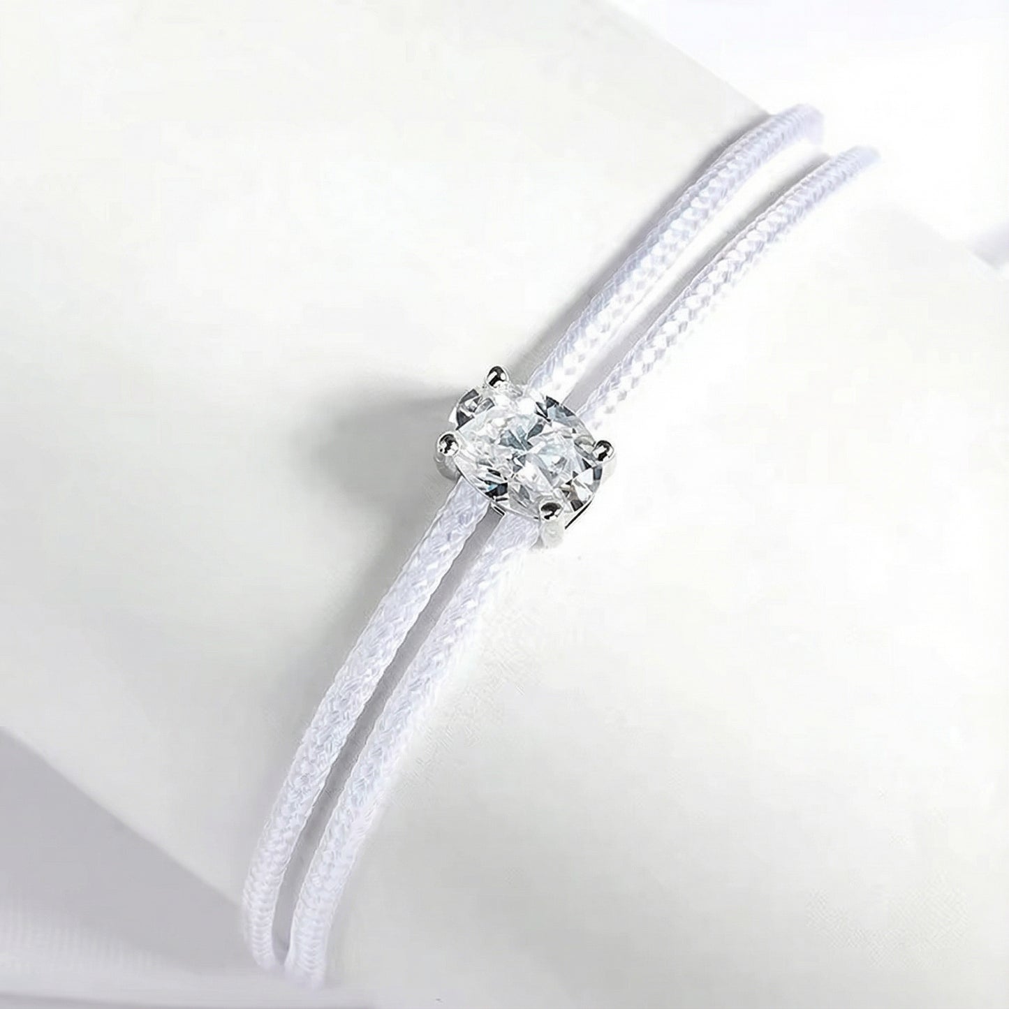 "Double string" Moissanite Diamond Bracelet