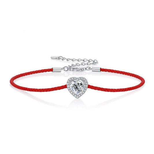 "Love" 1 Carat Moissanite Diamond Bracelet