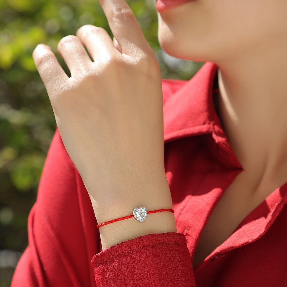 "Love" 1 Carat Moissanite Diamond Bracelet