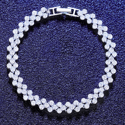 "Leaf" Moissanite Diamonds Bracelet