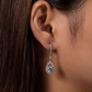 "Tear Drop"  Moissanite Diamond Earrings