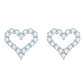 "Hearty" Moissanite Diamonds Earrings