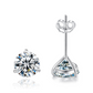 Round Brilliant 2 Carat Moissanite Diamond Stud Earrings