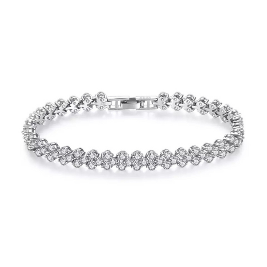 "Leaf" Moissanite Diamonds Bracelet