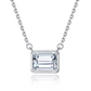 "Baguette" Moissanite Diamond Necklace