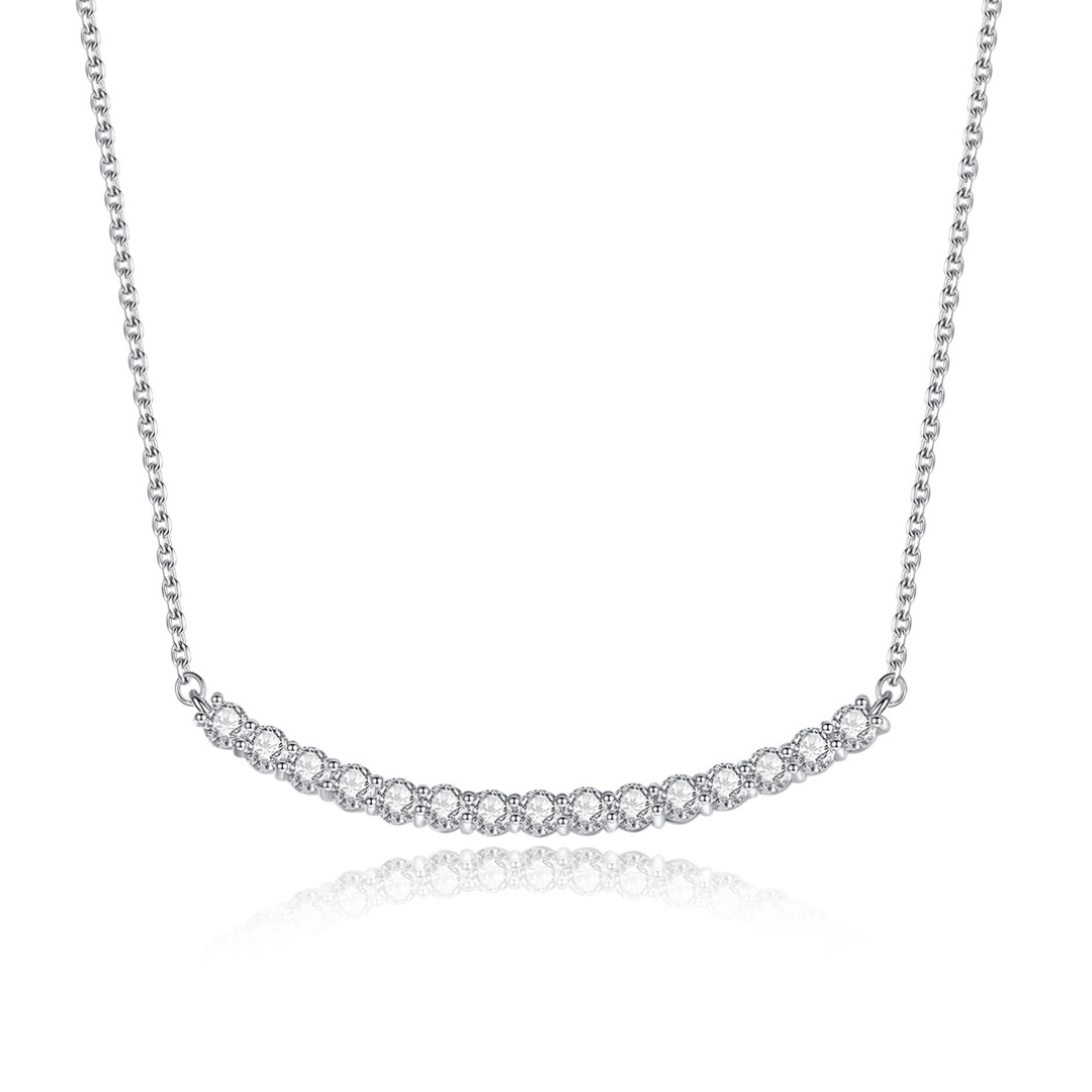 "Smiley" Moissanite Diamonds Necklace