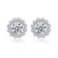 "Flower" Moissanite Diamond Earrings