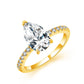 "Drop Eternity" Ring Moissanite Diamond