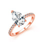 "Drop Eternity" Ring Moissanite Diamond