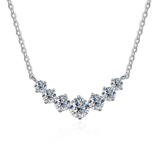 "7 Diamonds" Moissanite Diamonds Necklace