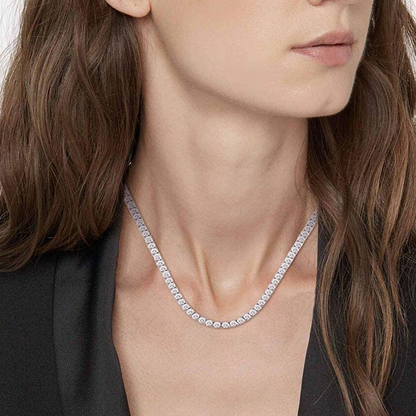 "Tennis" Moissanite Diamonds Necklace