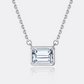 "Baguette" Moissanite Diamond Necklace