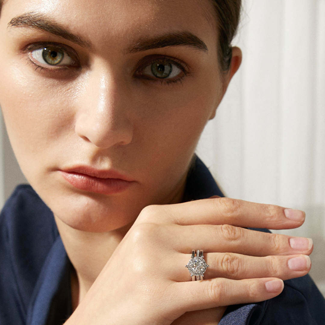 Exclusive Moissanite Diamond Ring