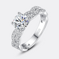 Braided Moissanite Diamond Ring