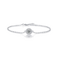 "Halo Elegance" Bracelet Moissanite Diamond