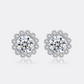"Flower" Moissanite Diamond Earrings