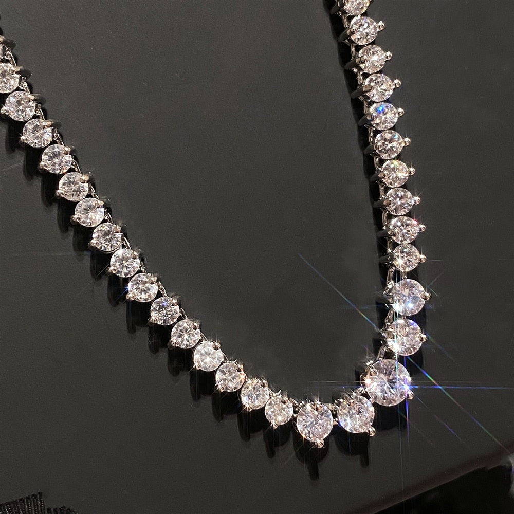 "Tennis LUX" Moissanite Diamonds Necklace