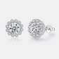 "Flower" Moissanite Diamond Earrings