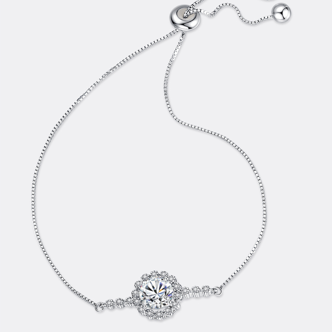 "Flower" Moissanite Diamond Bracelet