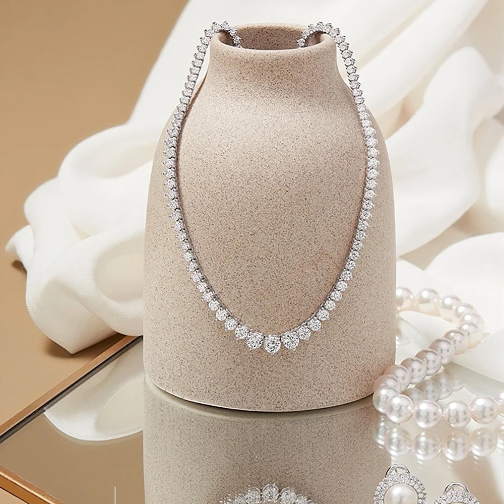 "Tennis LUX" Moissanite Diamonds Necklace
