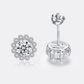 "Flower" Moissanite Diamond Earrings