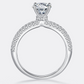1 Carat Brilliant Crown Moissanite Diamond Ring