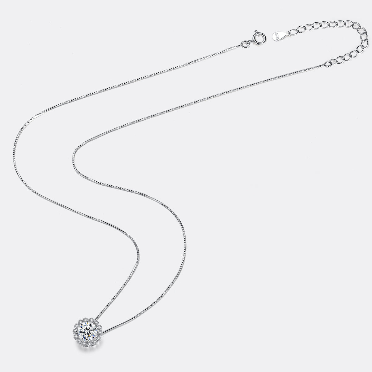 "Flower" Moissanite Diamond Necklace