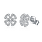 "Clover" Earrings Moissanite Diamond