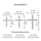 "Cross" Moissanite Diamonds Necklace