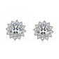 "Sunflower" 2 Carat Moissanite Diamond Earrings