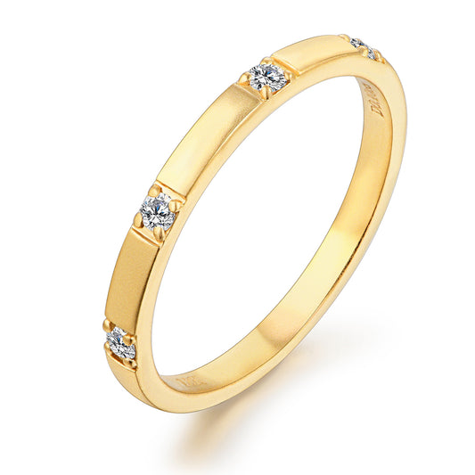 "Chic" Moissanite Diamonds Ring