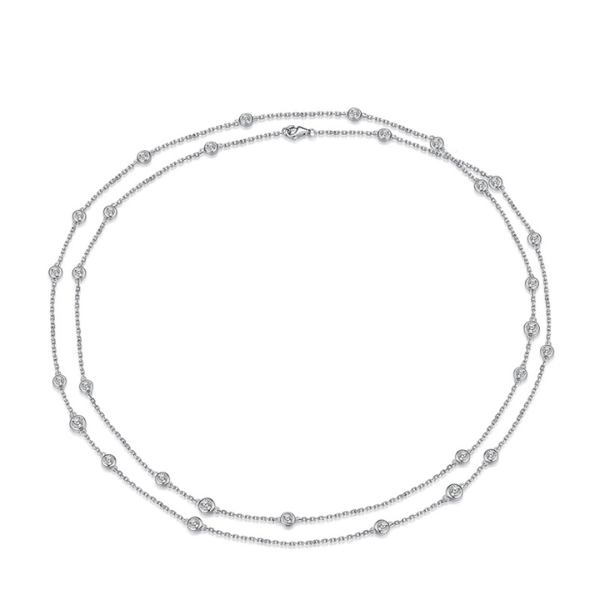 "Pupil" Moissanite Diamonds Necklace