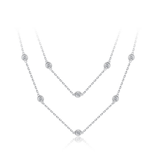 "Pupil" Moissanite Diamonds Necklace