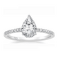 "Drop Eternity" Ring Moissanite Diamond
