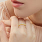 "Eternity LUX" Solid Silver or Yellow Gold 3 mm Band Ring