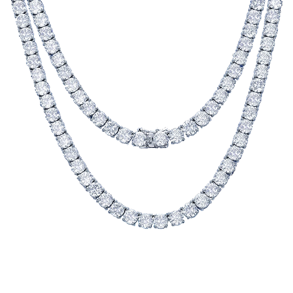 "Tennis" Moissanite Diamonds Necklace