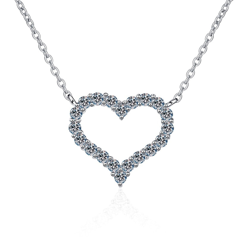 "Hearty" Moissanite Diamonds Necklace