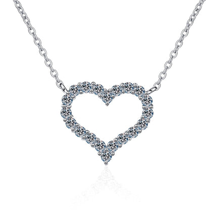 "Hearty" Moissanite Diamonds Necklace