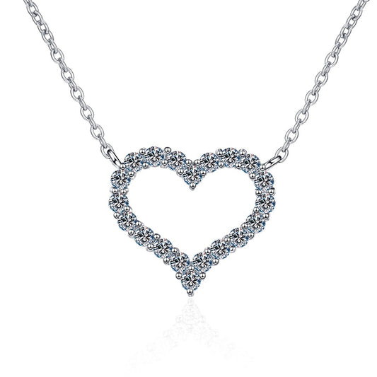 "Hearty" Moissanite Diamonds Necklace