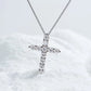 "Cross" Moissanite Diamonds Necklace