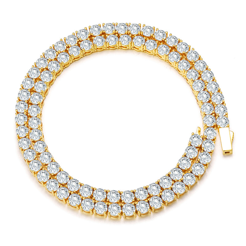 "Tennis" Moissanite Diamonds Necklace