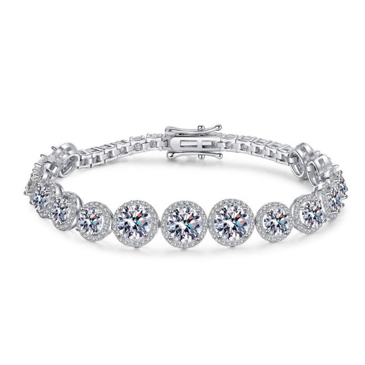 "Royal Halo" Moissanite Diamonds Bracelet