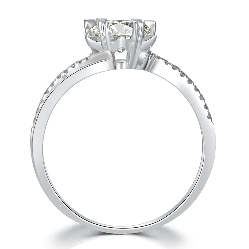 "Ellipse" Moissanite Diamond Ring