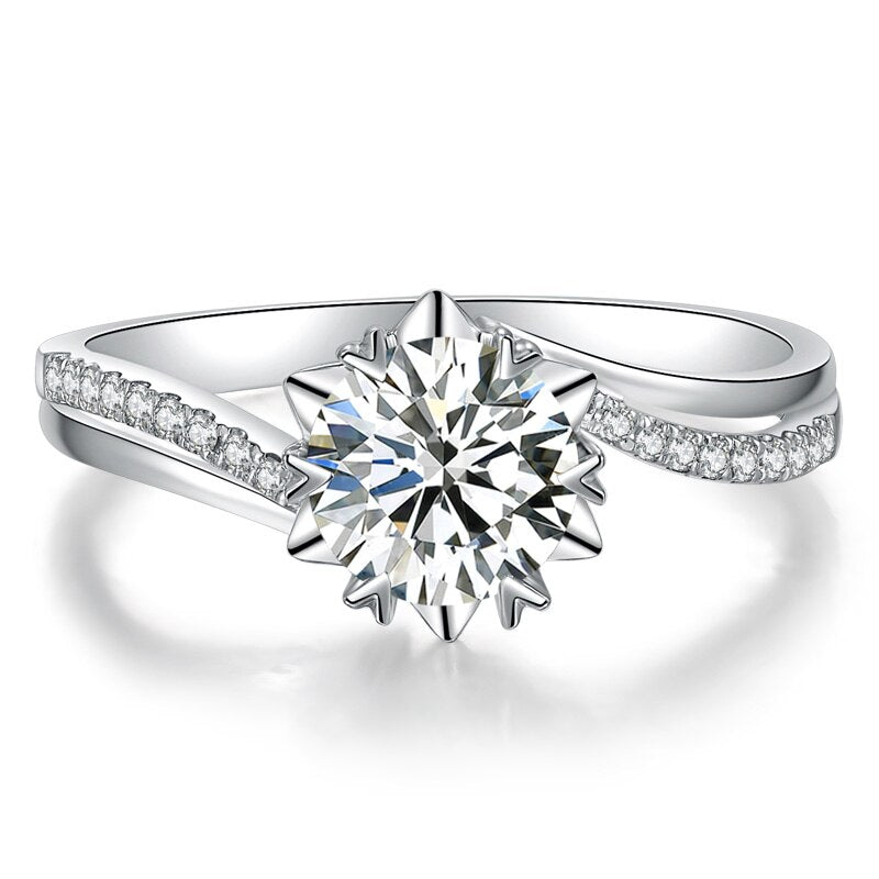 "Ellipse" Moissanite Diamond Ring
