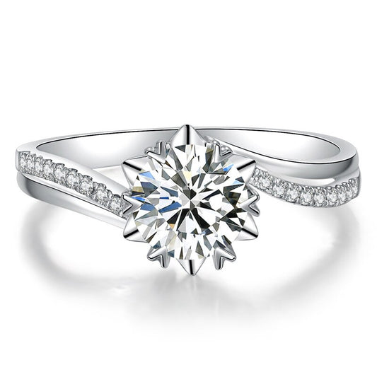 "Ellipse" Moissanite Diamond Ring