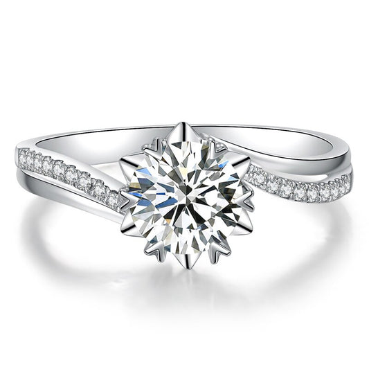 "Ellipse" Moissanite Diamond Ring